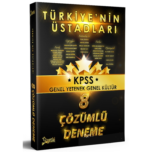 Kelepir Ürün İadesizdir - Türkiye\'nin Üstadları KPSS 8 Fasikül Çözümlü Deneme Yetki Yayıncılık