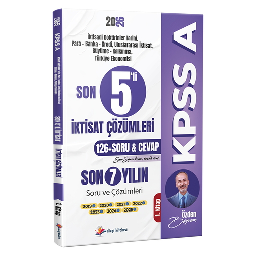 KPSS A Son 5 li İktisat Son 7 Yıl Orijinal Çıkmış Sorular 1. Kitap Dizgi Kitap Yayınları 2026