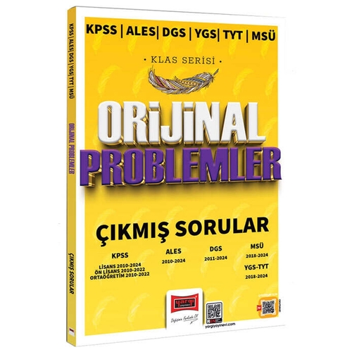KPSS ALES DGS YGS TYT MSÜ Klas Serisi Orijinal Problemler Çıkmış Sorular Yargı Yayınları 2025