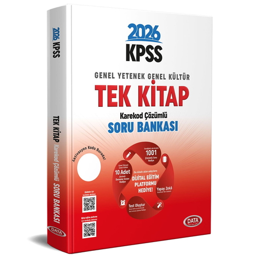 KPSS Genel Yetenek Genel Kültür Tek Kitap Soru Bankası Data Yayınları 2026