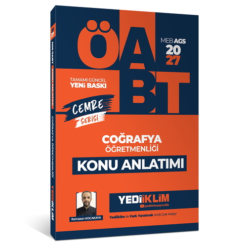 MEB AGS ÖABT Cemre Serisi Coğrafya Öğretmenliği Konu Anlatımı Yediiklim Yayınları 2027