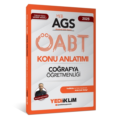 MEB AGS ÖABT Coğrafya Öğretmenliği Konu Anlatımı Yediiklim Yayınları 2025