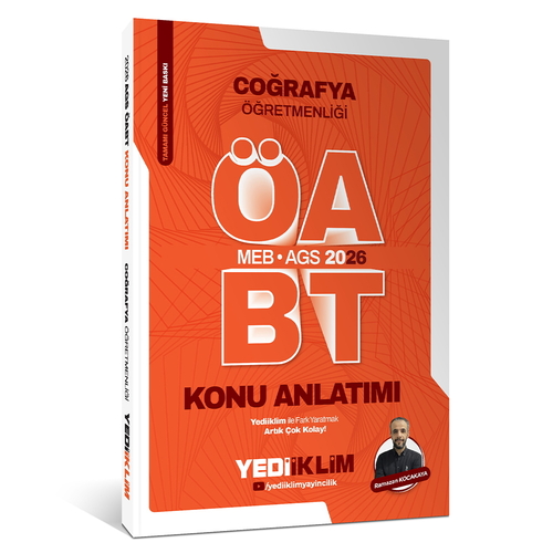 MEB AGS ÖABT Coğrafya Öğretmenliği Konu Anlatımı Yediiklim Yayınları 2026