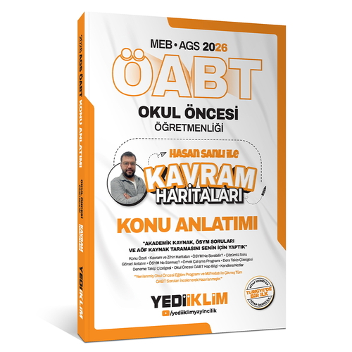 MEB AGS ÖABT Okul Öncesi Öğretmenliği Kavram Haritaları Konu Anlatımı Yediiklim Yayınları 2026