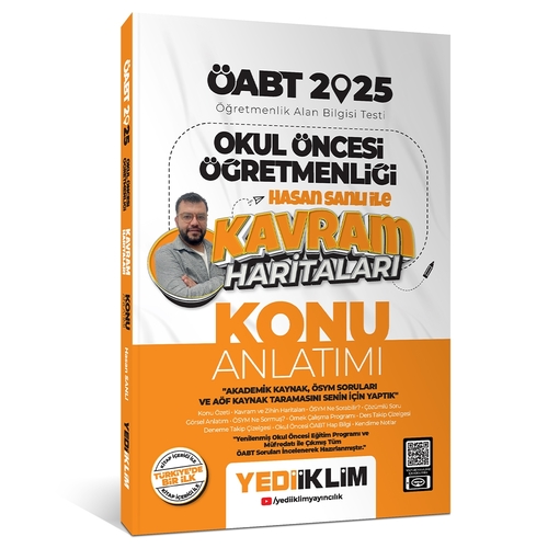 ÖABT Okul Öncesi Öğretmenliği Kavram Haritaları Konu Anlatımı Yediiklim Yayınları 2025