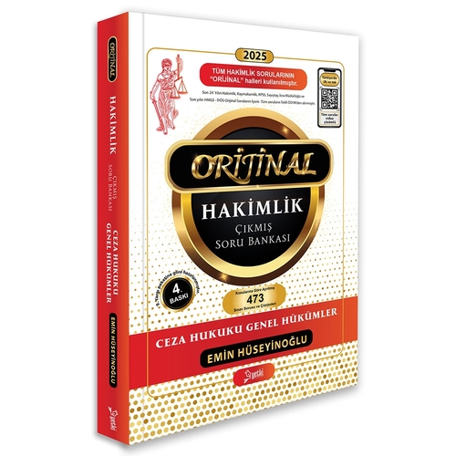 Orijinal Ceza Hukuku Genel Hükümler Hakimlik Çıkmış Soru Bankası Yetki Yayınları 2025