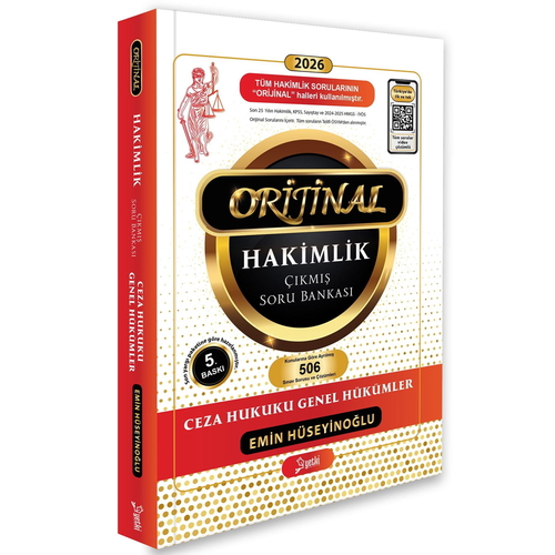 Orijinal Hakimlik Ceza Hukuku Genel Hükümler Çıkmış Soru Bankası Yetki Yayınları 2026