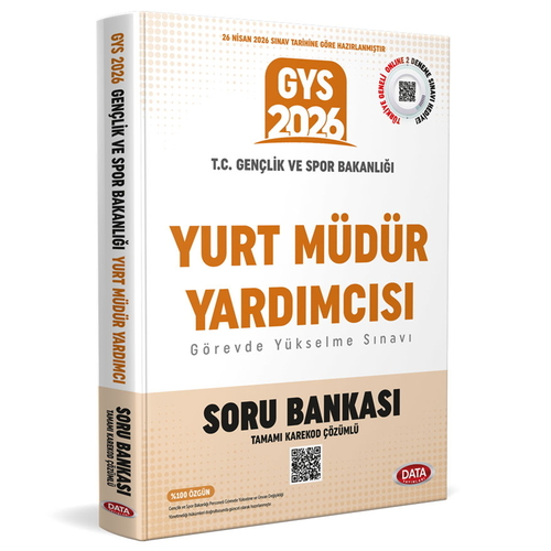 T.C. Gençlik ve Spor Bakanlığı Yurt Müdür Yardımcısı GYS Sınavı Soru Bankası Data Yayınları 2026