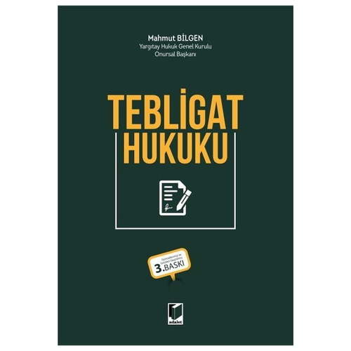 Tebligat Hukuku - Mahmut Bilgen
