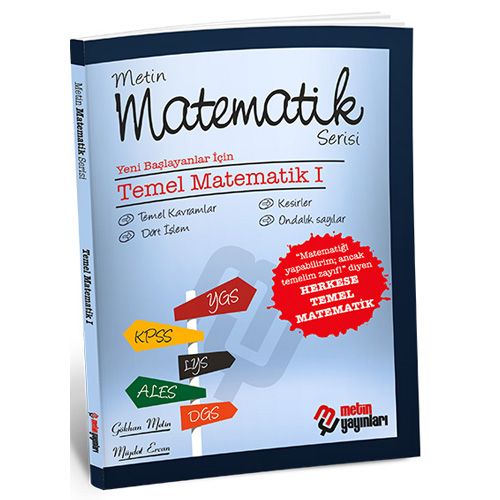Matematik Serisi Temel Matematik 1 Metin Yayınları