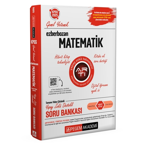 Ezberbozan KPSS Genel Yetenek Matematik Soru Bankası Pegem Akademi Yayınları 2025