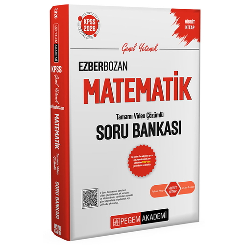 Ezberbozan KPSS Genel Yetenek Matematik Soru Bankası Pegem Akademi Yayınları 2026