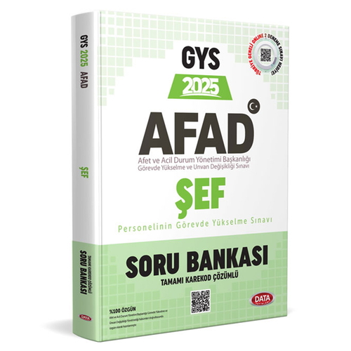 GYS AFAD Şef Personeli Hazırlık Soru Bankası Data Yayınları 2025