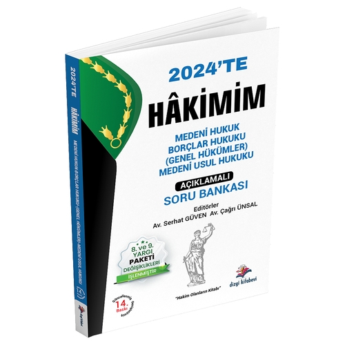 HAKİMİM Medeni Hukuk, Borçlar Hukuku Genel Hükümler, Medeni Usul Hukuku Dizgi Kitap Yayınları 2024