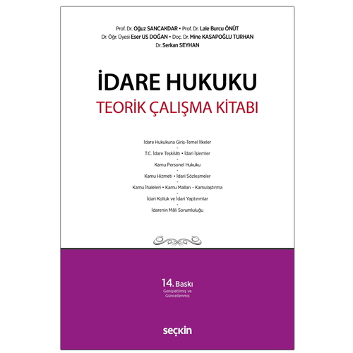 İdare Hukuku Teorik Çalışma Kitabı - Oğuz Sancakdar