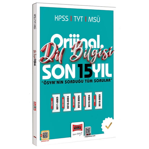 KPSS TYT MSÜ Klas Serisi Orijinal Dil Bilgisi Son 15 Yıl Çıkmış Sorular Yargı Yayınları 2026