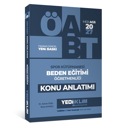 MEB AGS ÖABT Beden Eğitimi Öğretmenliği Spor Kütüphanesi Konu Anlatımı Yediiklim Yayınları 2027