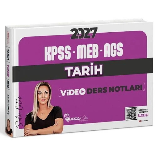 MEB AGS Tarih Video Ders Notları Hoca Kafası Yayınları 2027