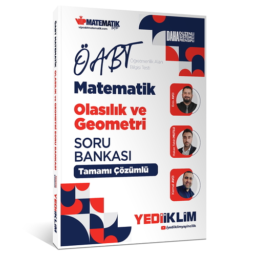 ÖABT Matematik Öğretmenliği Olasılık ve Geometri Soru Bankası Yediiklim Yayınları