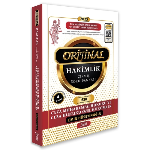 Orijinal CMK Ceza Hukuku Özel Hükümler Hakimlik Çıkmış Soru Bankası Yetki Yayınları 2025
