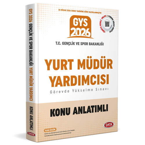 T.C. Gençlik ve Spor Bakanlığı Yurt Müdür Yardımcısı GYS Sınavı Konu Anlatımlı Data Yayınları 2026