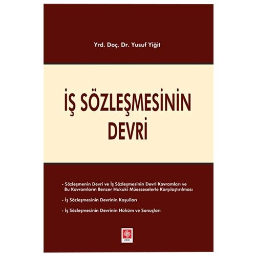 İş Sözleşmesinin Devri - Yusuf Yiğit