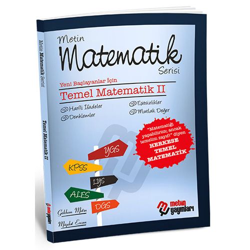 Matematik Serisi Temel Matematik 2 Metin Yayınları