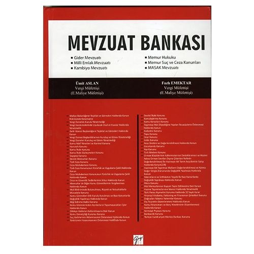 Mevzuat Bankası - Ümit Aslan, Fazlı Emektar