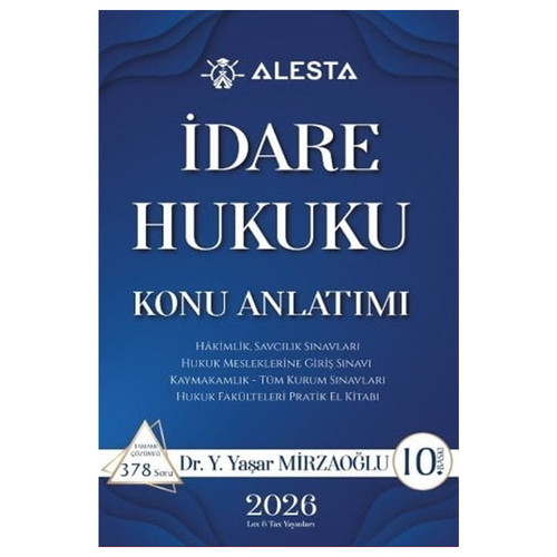 ALESTA İdare Hukuku Konu Anlatımlı Lex-Tax Yayınları 2026