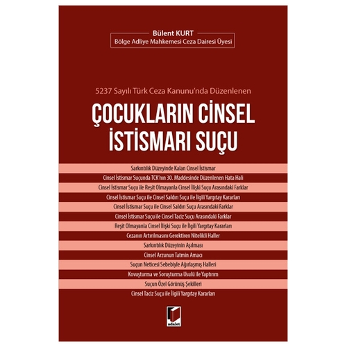 Çocukların Cinsel İstismarı Suçu - Bülent Kurt