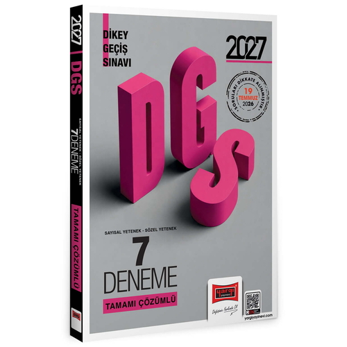 DGS Sayısal-Sözel Yetenek Tamamı Çözümlü 7 Deneme Yargı Yayınları 2027
