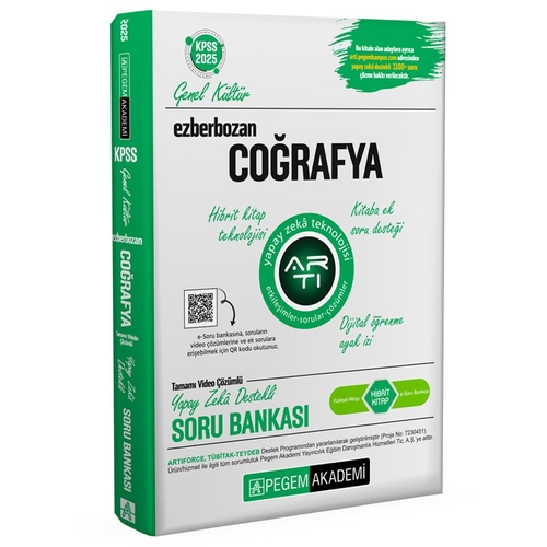 Ezberbozan KPSS Genel Kültür Coğrafya Soru Bankası Pegem Akademi Yayınları 2025