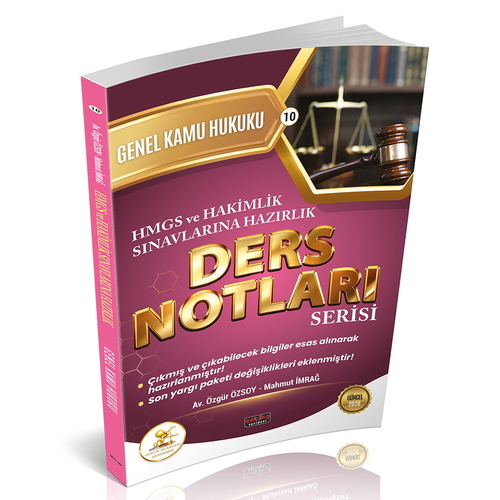 HUKAL HMGS-HAKİMLİK Genel Kamu Hukuku Ders Notları Savaş Yayınları 2025