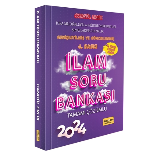 İLAM İcra Müdürlüğü ve Müdür Yardımcılığı Soru Bankası Makro Kitap Yayınları 2024