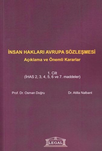 İnsan Hakları Avrupa Sözleşmesi Cilt: 1 Osman Doğru, Atilla Nalbant