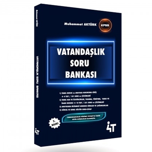 KPSS Vatandaşlık Soru Bankası 4T Yayınları 2021