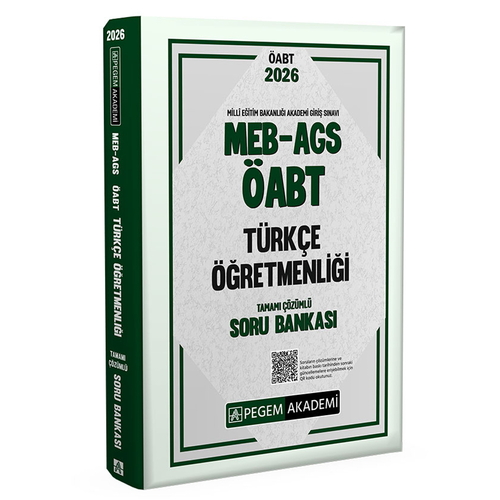 MEB AGS ÖABT Türkçe Öğretmenliği Soru Bankası Pegem Akademi Yayınları 2026