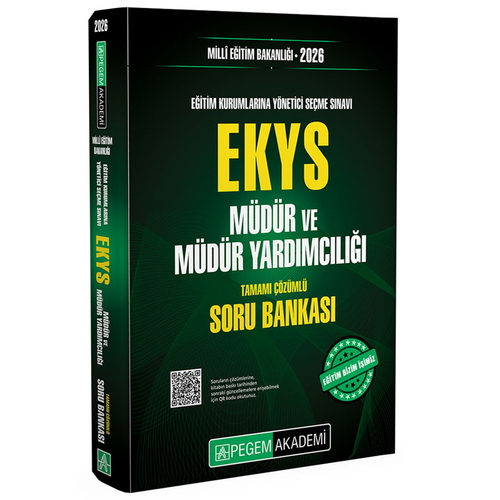Milli Eğitim Bakanlığı EKYS Müdür ve Müdür Yardımcılığı Soru Bankası Pegem Akademi Yayınları 2026