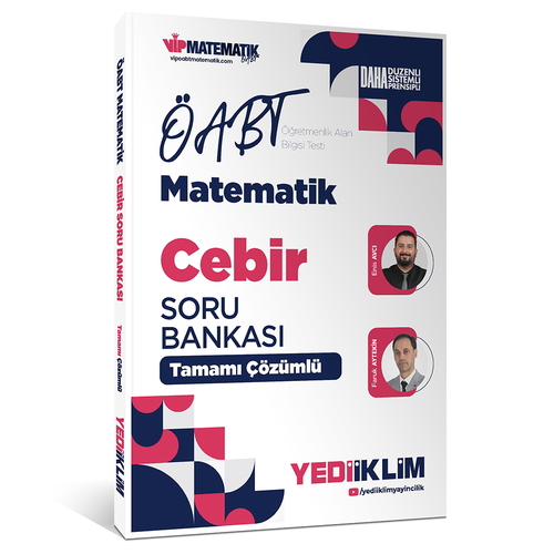 ÖABT Matematik Öğretmenliği Cebir Soru Bankası Yediiklim Yayınları