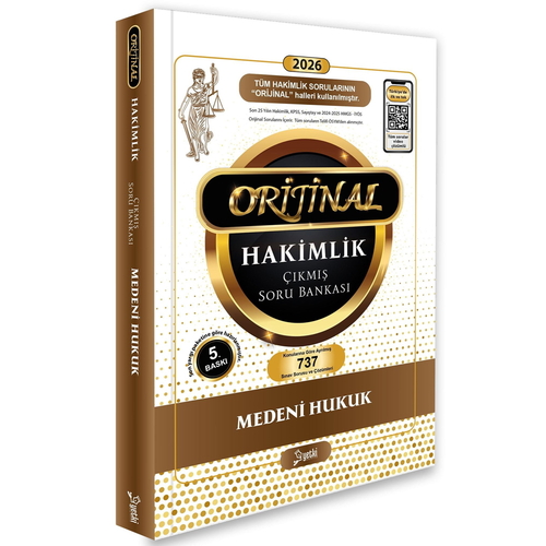 Orijinal Hakimlik Medeni Hukuk Çıkmış Soru Bankası Yetki Yayınları 2026