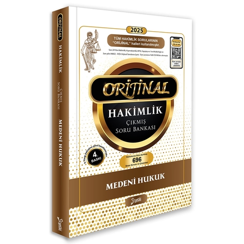 Orijinal Medeni Hukuk Hakimlik Çıkmış Soru Bankası Yetki Yayınları 2025