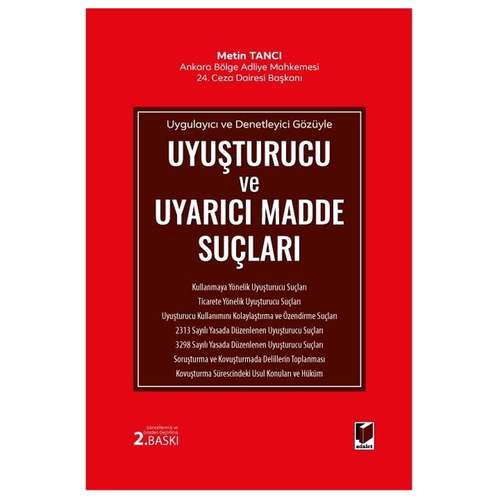 Uyuşturucu ve Uyarıcı Madde Suçları - Metin Tancı