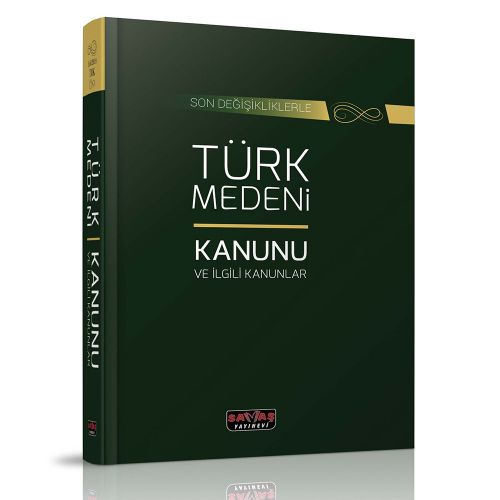 Türk Medeni Kanunu ve İlgili Kanunlar - Savaş Yayınları Eylül 2021