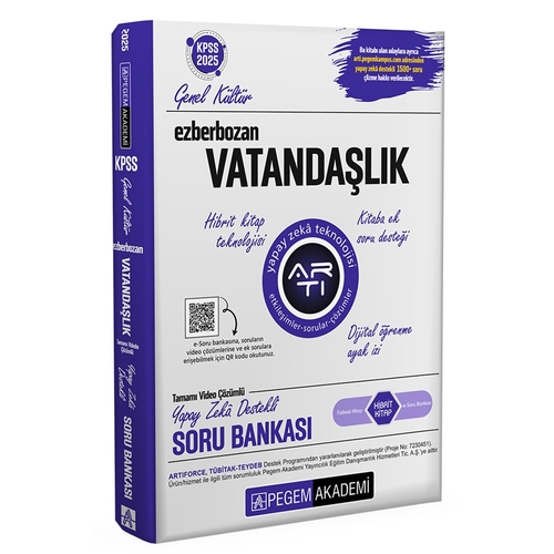 Ezberbozan KPSS Genel Kültür Vatandaşlık Soru Bankası Pegem Akademi Yayınları 2025