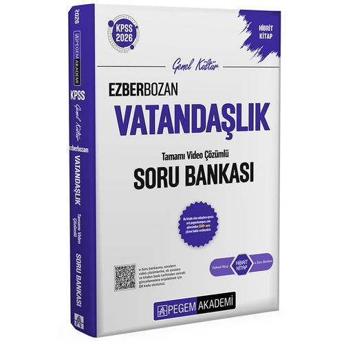 Ezberbozan KPSS Genel Kültür Vatandaşlık Soru Bankası Pegem Akademi Yayınları 2026