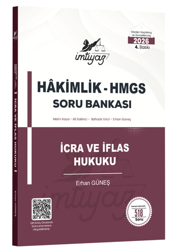 Hakimlik HMGS İcra ve İflas Hukuku Soru Bankası İmtiyaz Yayınları 2026