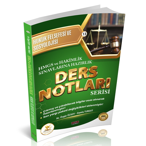 HUKAL HMGS-HAKİMLİK Hukuk Felsefesi ve Sosyolojisi Ders Notları Savaş Yayınları 2025