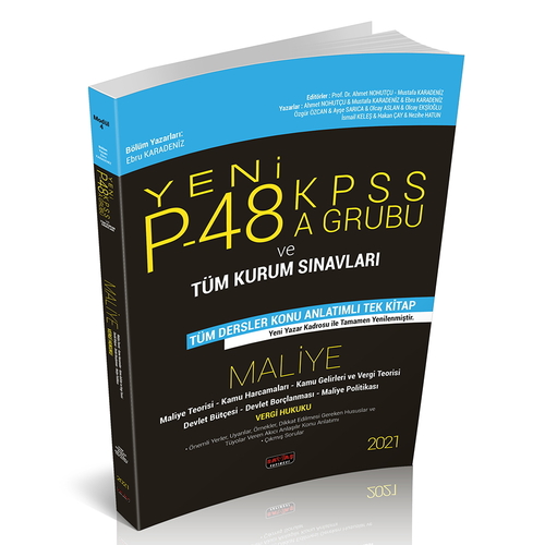 Kelepir Ürün İadesizdir - KPSS P48 A Grubu Maliye Konu Anlatımlı Savaş Yayınları 2021