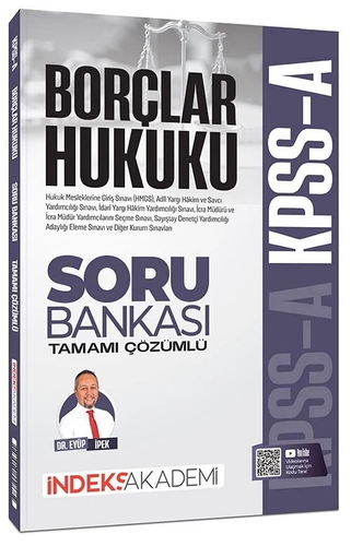 KPSS A Grubu Borçlar Hukuku Soru Bankası İndeks Akademi Yayınları 2026
