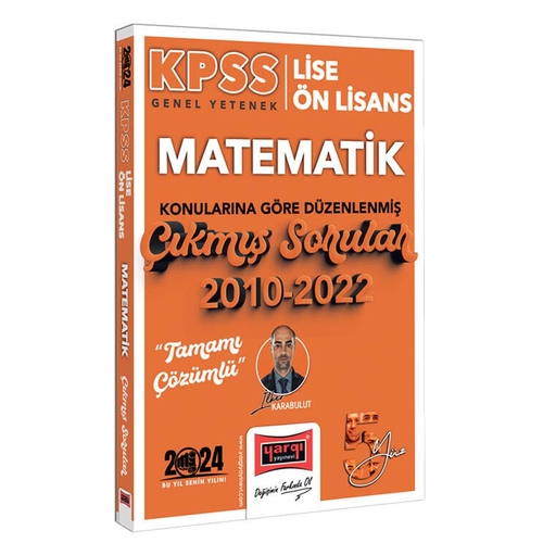 KPSS Lise Ön Lisans Genel Yetenek Matematik Çıkmış Sorular Yargı Yayınları 2024